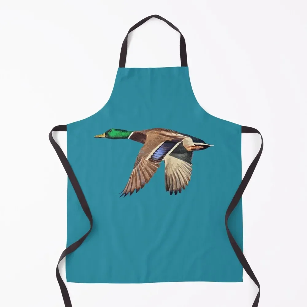 

Mallard Duck in Flight Apron Men'ss waterproof for women Apron