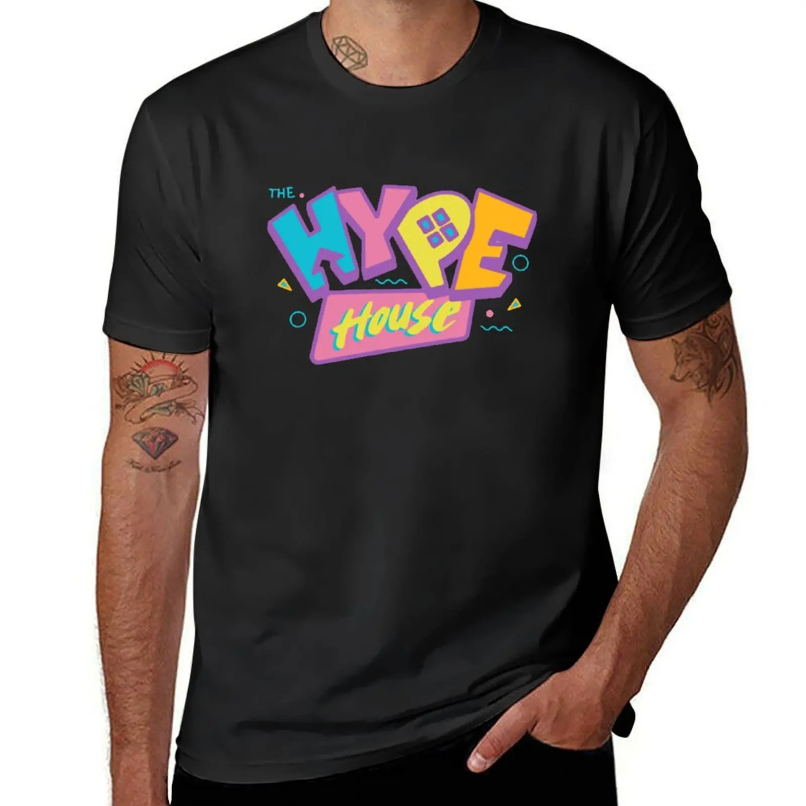 

The Hype House T-Shirt hippie clothes plus size tops Blouse shirts men graphic