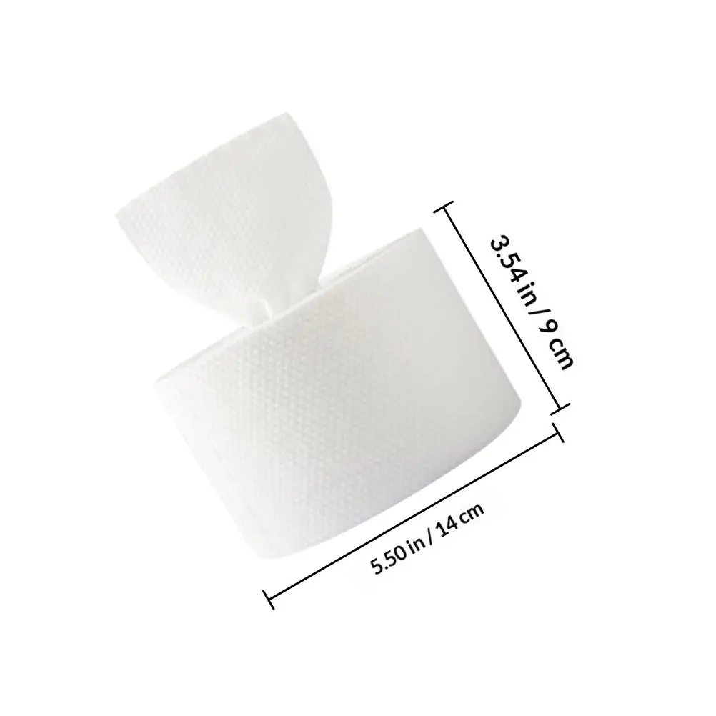 2 Rolls Cotton Facial Towels Disposable Dry Wet Cleansing Wipes Makeup Removal Soft Sensitive Skin Use Travel Face Towel