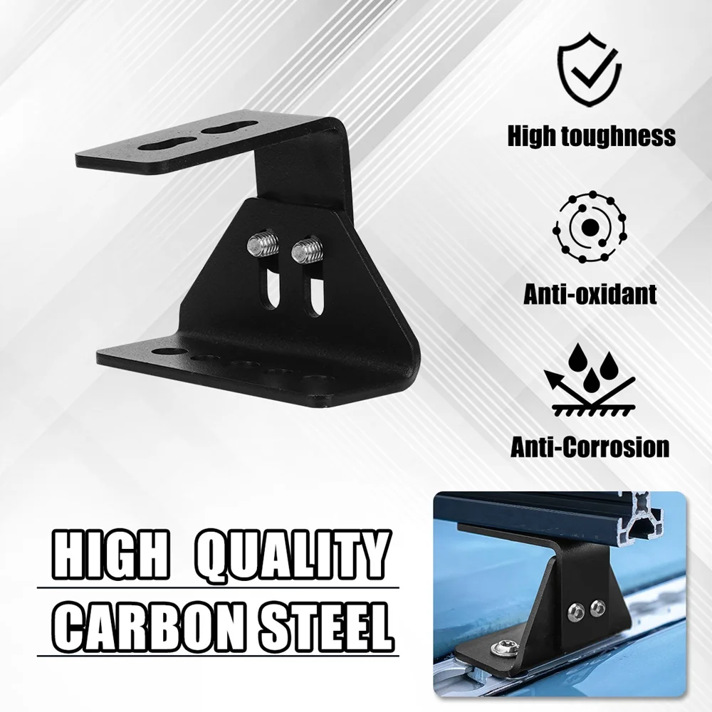 1/2PCS Roof Rack Suitable For ALPHARACK Stainless Steel Mounting Bracket Angle 90 ° 65mm Automotive Accessories