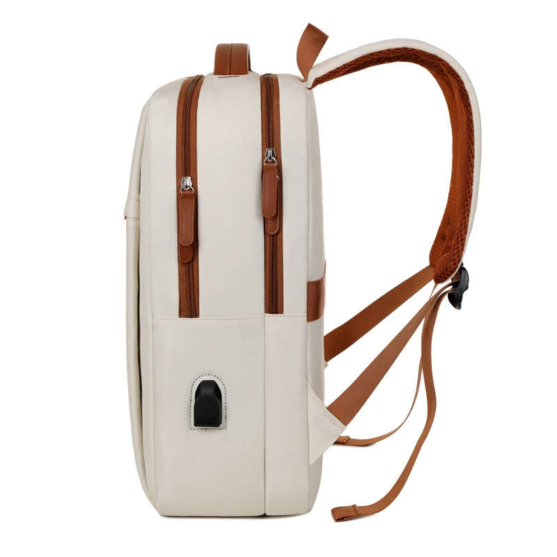 حقيبة ظهر للأعمال، حقيبة كمبيوتر ذات سعة كبيرة للأولاد والبنات، حقيبة مدرسية بسيطة وخفيفة وغير رسمية للطلاب #3