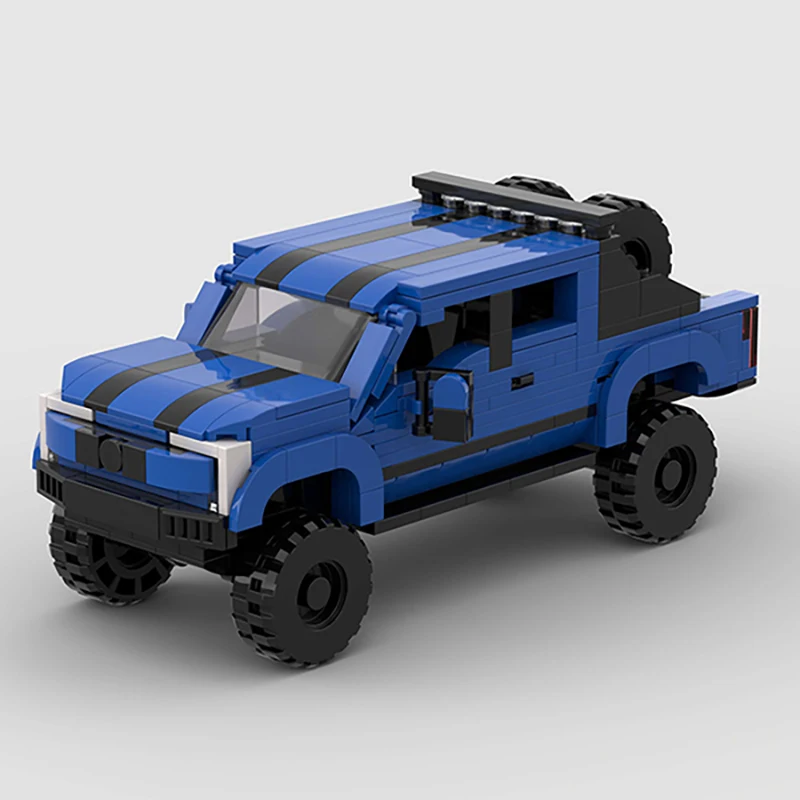 

F-250 Super Baja MOC автомобиль пикап грузовик технический внедорожник 2017 Shelby модель кирпича строительный блок игрушка Рождественский подарок город