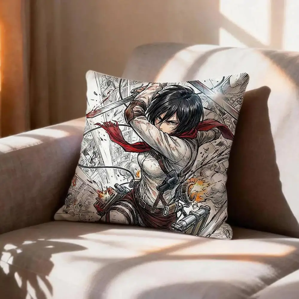 COOL A-Attack on Titan-n HD   Pillow Case Pattern Printed Pillowcase For Living Room Sofa Cushion Cover