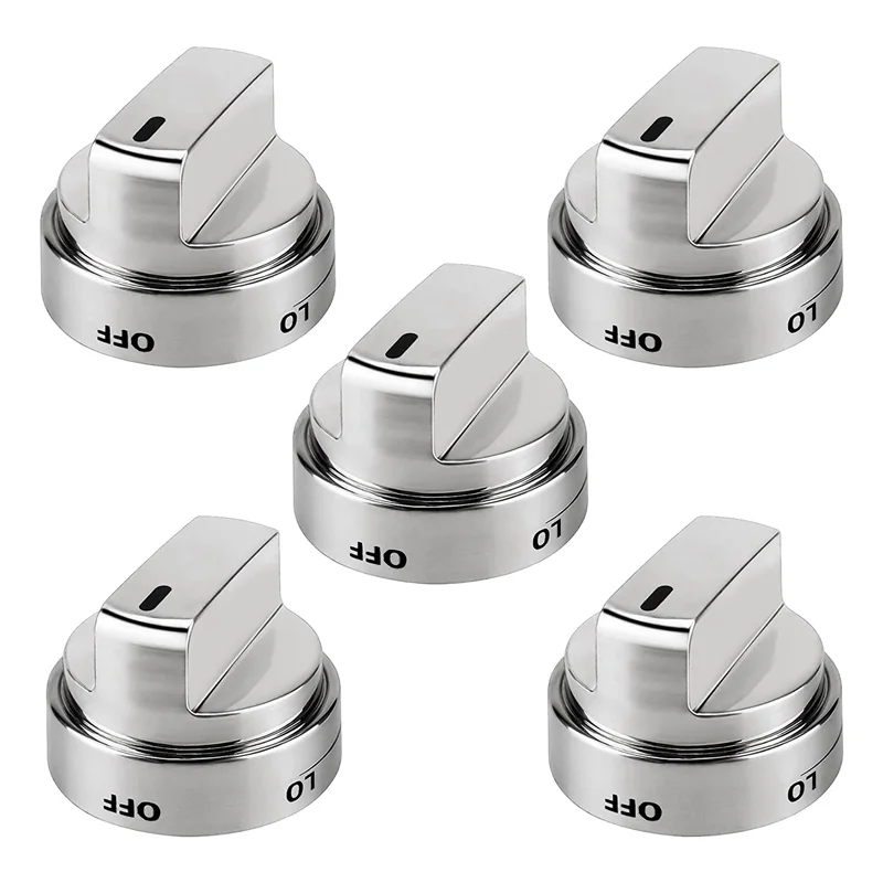 AEZ73453509 Gas Burner Control Knob Compatible with LG Oven Stove - Replacement for AEZ72909008 (Pack Of 5)