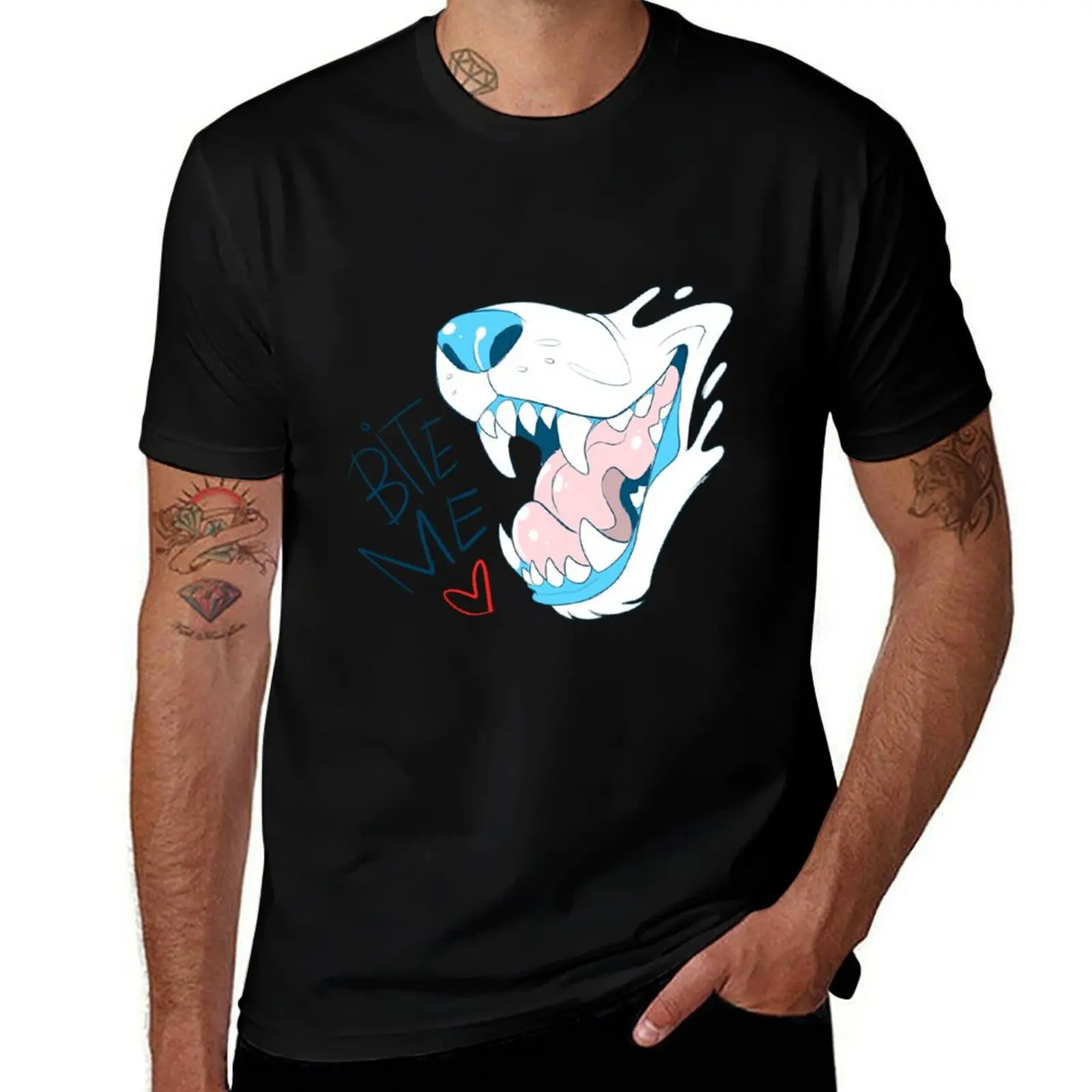 <3Bite Me<3 T-Shirt Simple Graphic Design T-Shirt