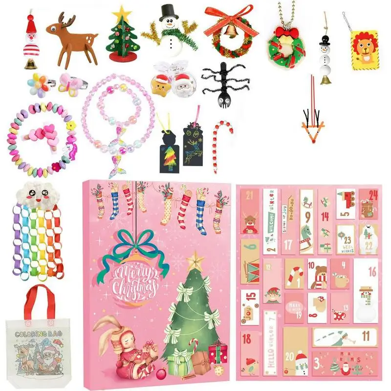 

Christmas Countdown Advent Calendar Collectible Decorations Making Funny Random Art Decorations Creative Activity For Boys And