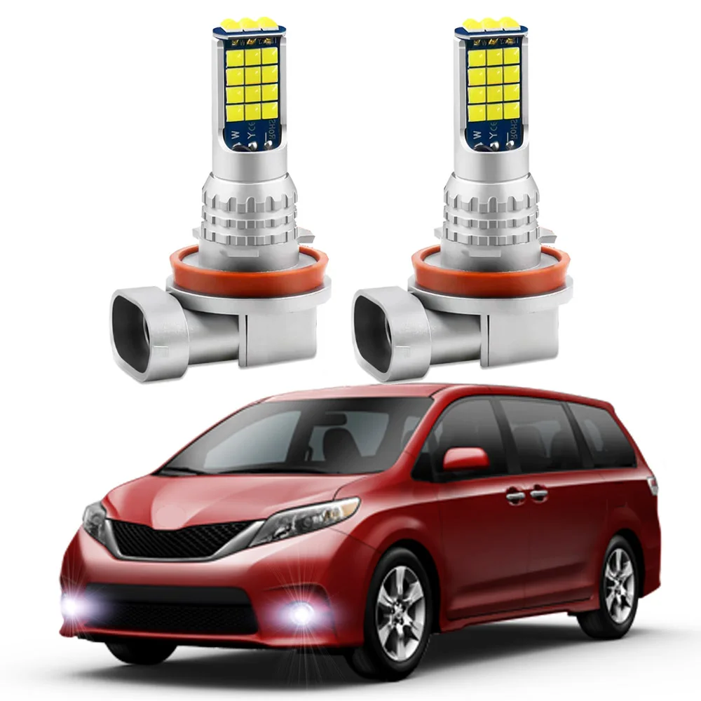 

2pcs Led Car Fog Lamp For Toyota Sienna 2011 2012 2013 2014 Front Fog Light Bulb Canbus