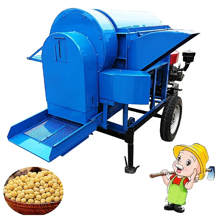 African Hot Sale Bean Wheat Soybean Threshing Machine/ Agricultural Diese Soybean Threshing Machine