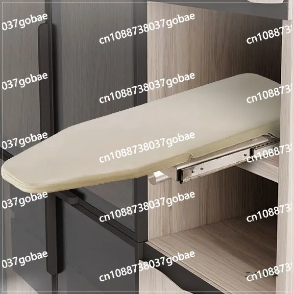 

Cloakroom Household hidden ironing board, push-pull damping ironing fold