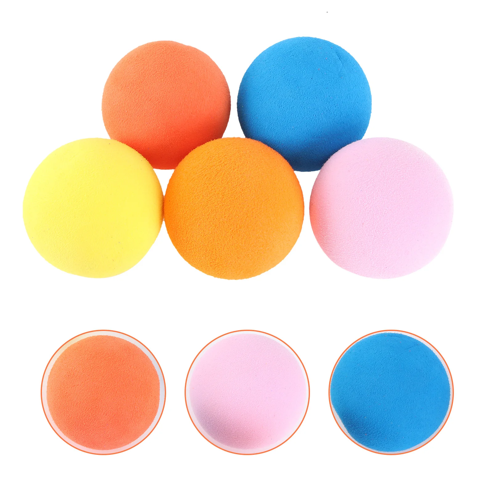 

5Pcs Practice Golf Balls 60Mm Soft Training Balls for Indoor Drills Reusable Lightweight Exercise Ball for Skill Development