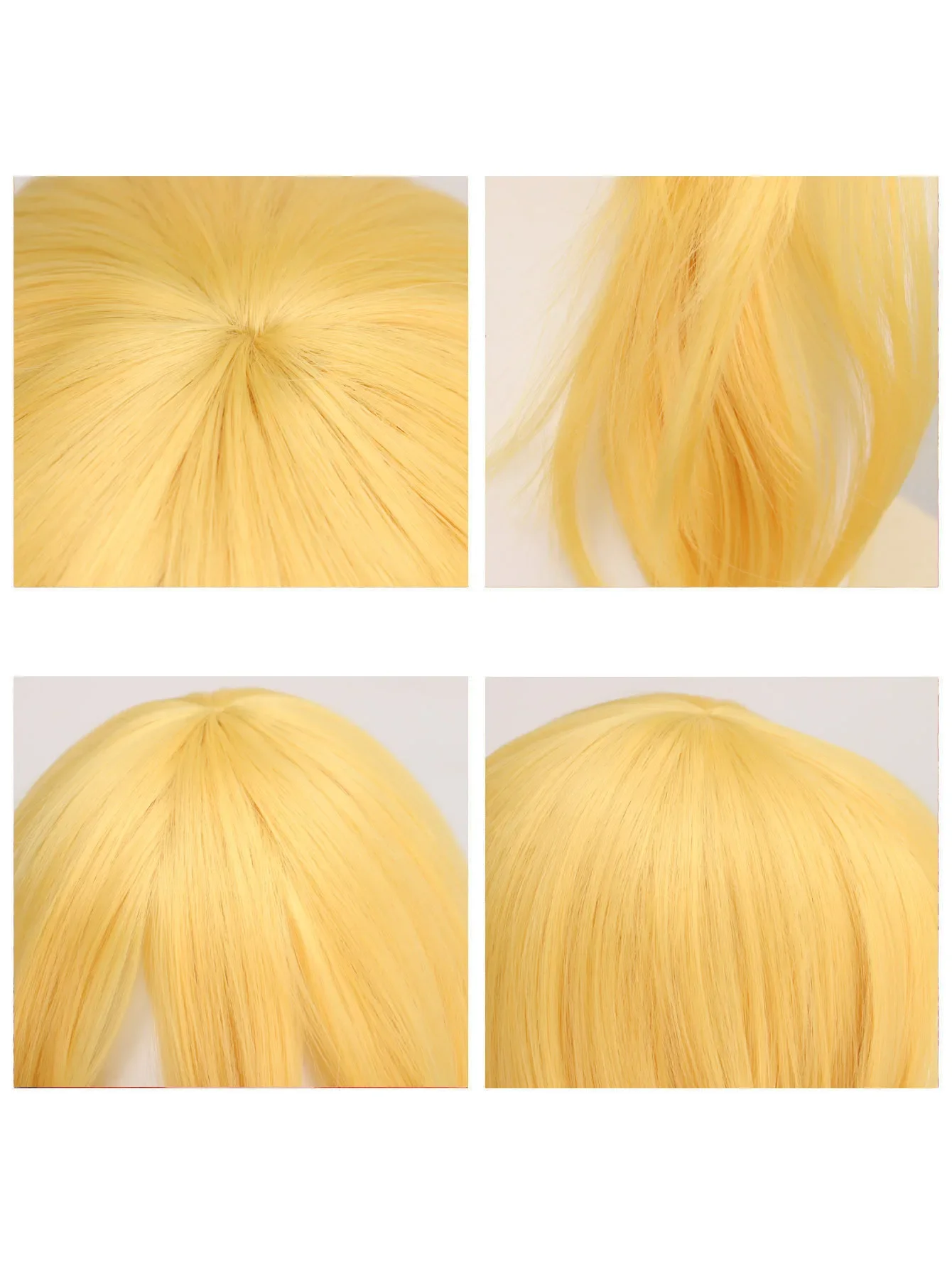 Parrucche per feste cosplay ricci ondulati lunghi gialli Parrucca ondulata lunga con frangia Parrucche sintetiche Parrucche per feste in costume cosplay Parrucche di Halloween