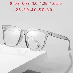 Women Men Student Myopia Spectacles With Degree Anti Blue Rays Minus Diopter Myopes Lunettes Prescription 0 -0.5 -1.0 To -6.0