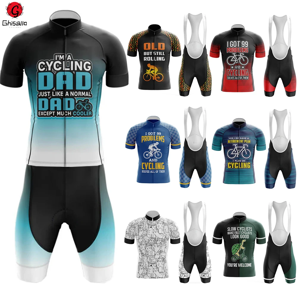 Cycling Jersey Set for Men Bicycle Suit, Bike Sleeve Bib Shorts Por Team Clothes Long Sleeve Lasting New Style, 2021 20D Gel Pad