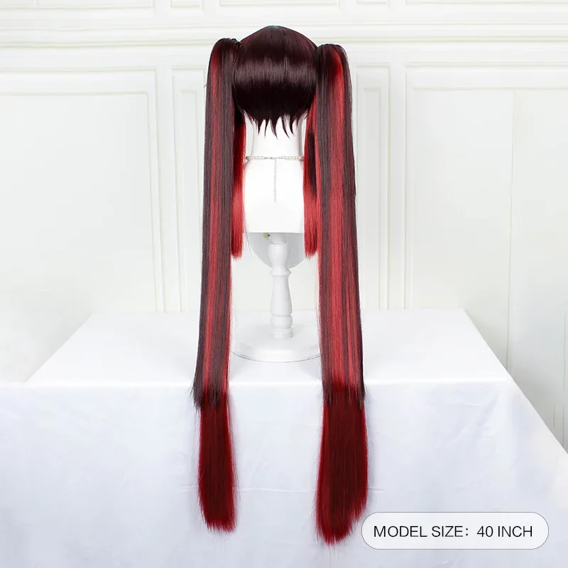 Genshin Impact Hugai Cosplay Perücke Anime Spiel Hu Tenon Chinesischer Stil Kostüm Requisiten Halloween Hut Cosplay Figuren Weihnachtsgeschenk