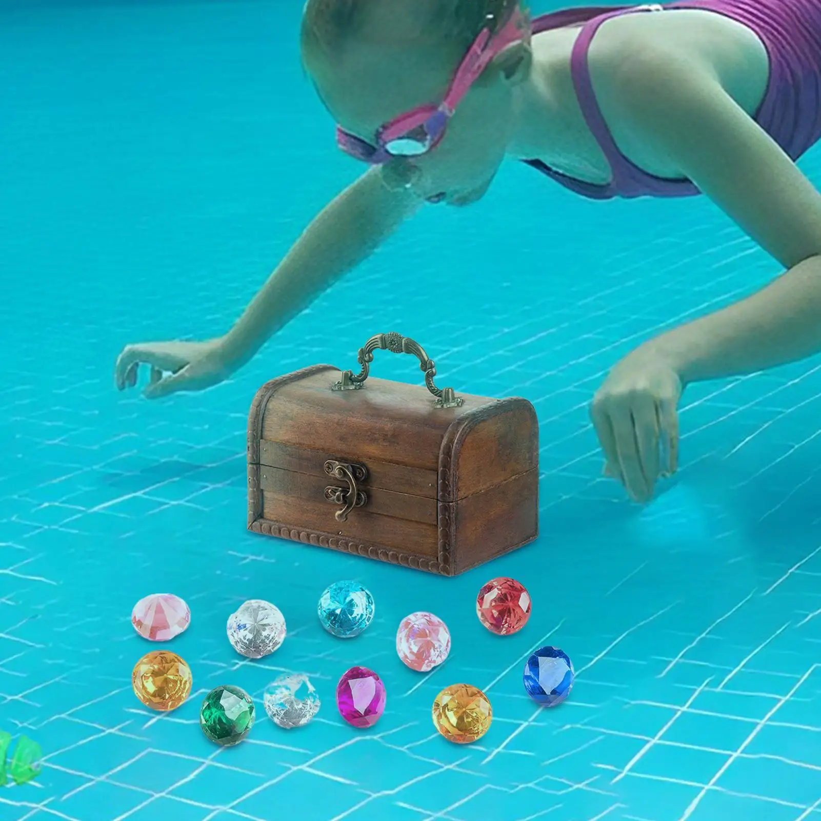 Mergulho gem piscina brinquedos sparking piscina jóias de mergulho treinamento de água gem mergulho jogar brinquedos para adolescentes meninos meninas criança crianças