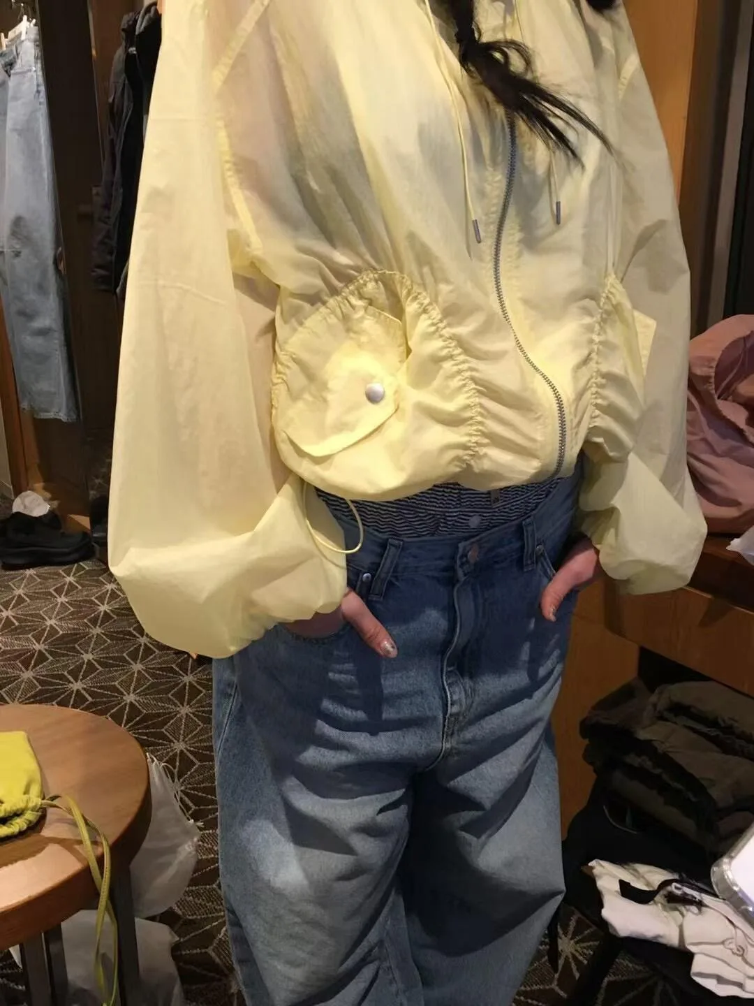 Nuova Giacca Casual Autunnale Leggera con Cordoncino, Collo Alto, Protezione Solare per Donna, Adatta a Tutte le Stagioni