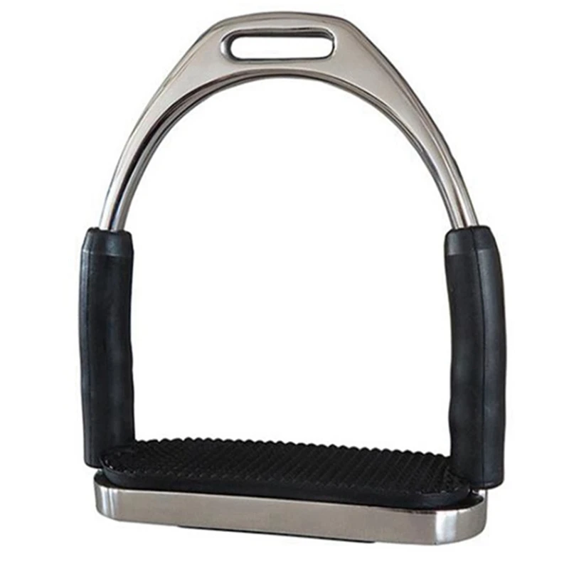 2 Pack Horse Riding Stirrups With Non-Slip Pads For Horse Riders Lightweight Wide Gauge Non-Slip Equestrian