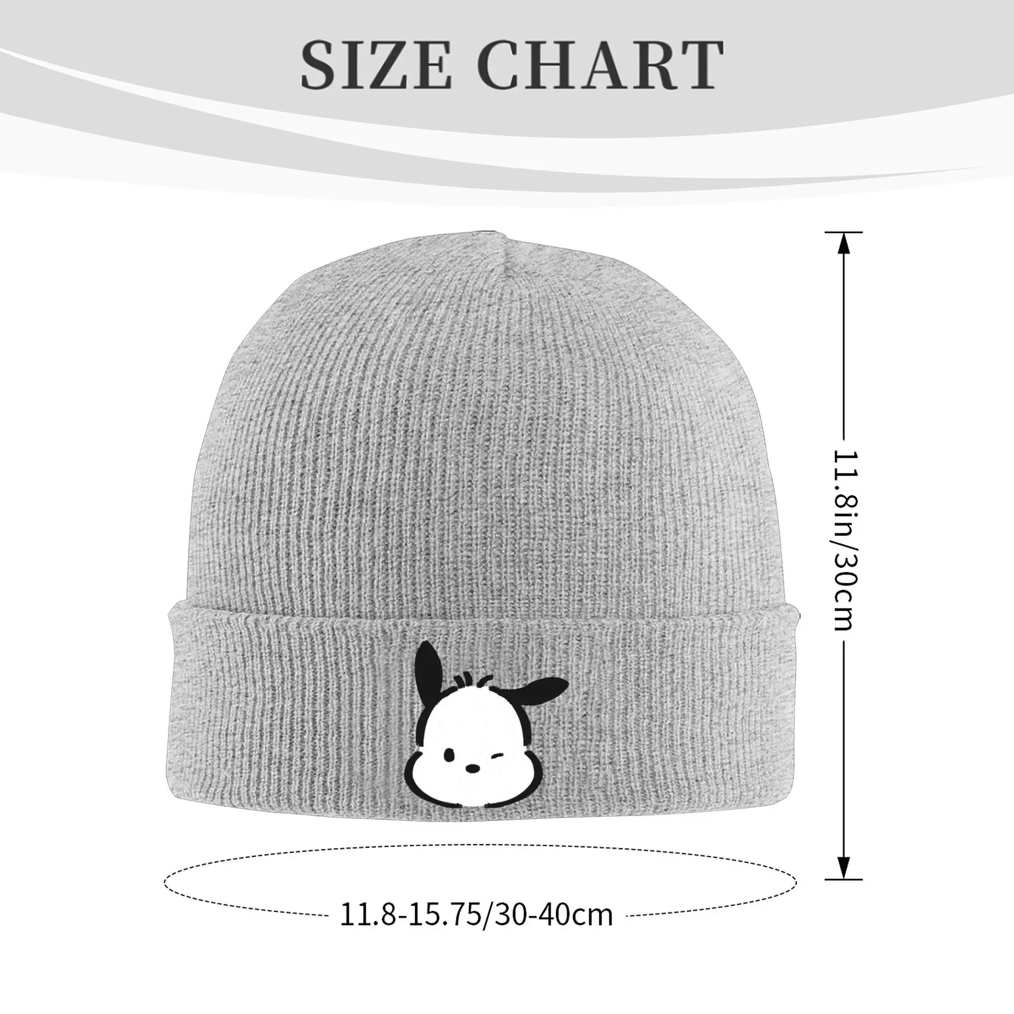 Women Men Knit Cuff Beanie Pochacco Classic Accessories Warm Winter Skullies Knitted Caps  Bonnet Hats