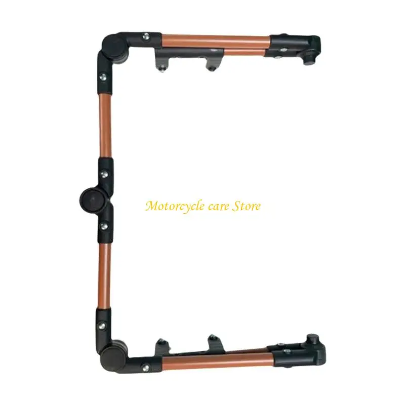 U75F Universal Adjustable Trolley Push Handle Ergonomic Frame For Camping Gear Heavy Duty Metal Frame With Space Saving Fold