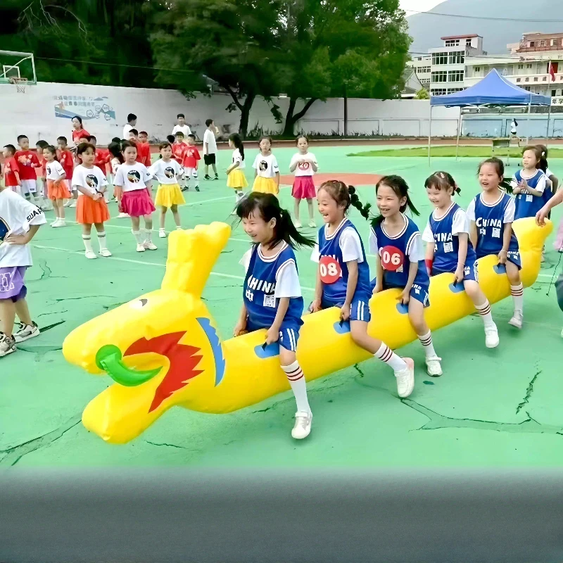 

Inflatable dryland dragon boat fun games team building props team racing outdoor development training equipment