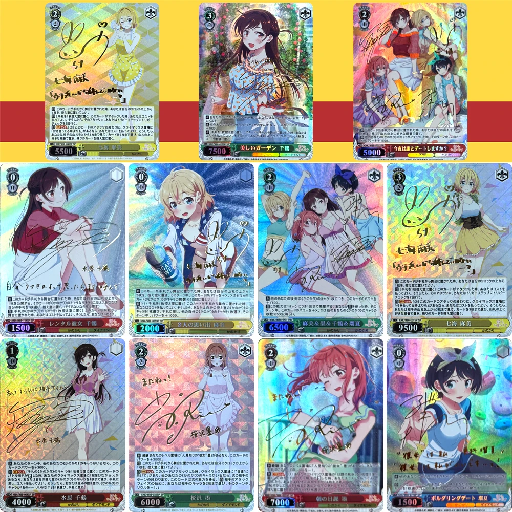 Anime characters Rental girlfriend Ichinose Chizuru DIY Homemade Xtreme texture toys Collection card Christmas birthday gift