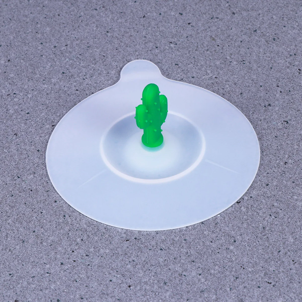 

Food Grade Silicone Cup Cover Lid Cactus Drink Cover Dark Green for Hot Cold Drinks Mugs Bowls Microwave Use
