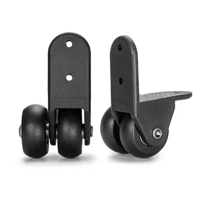 2Pcs Plastic PA Speaker Casters Rolling Wheel With L Bracket Replacement