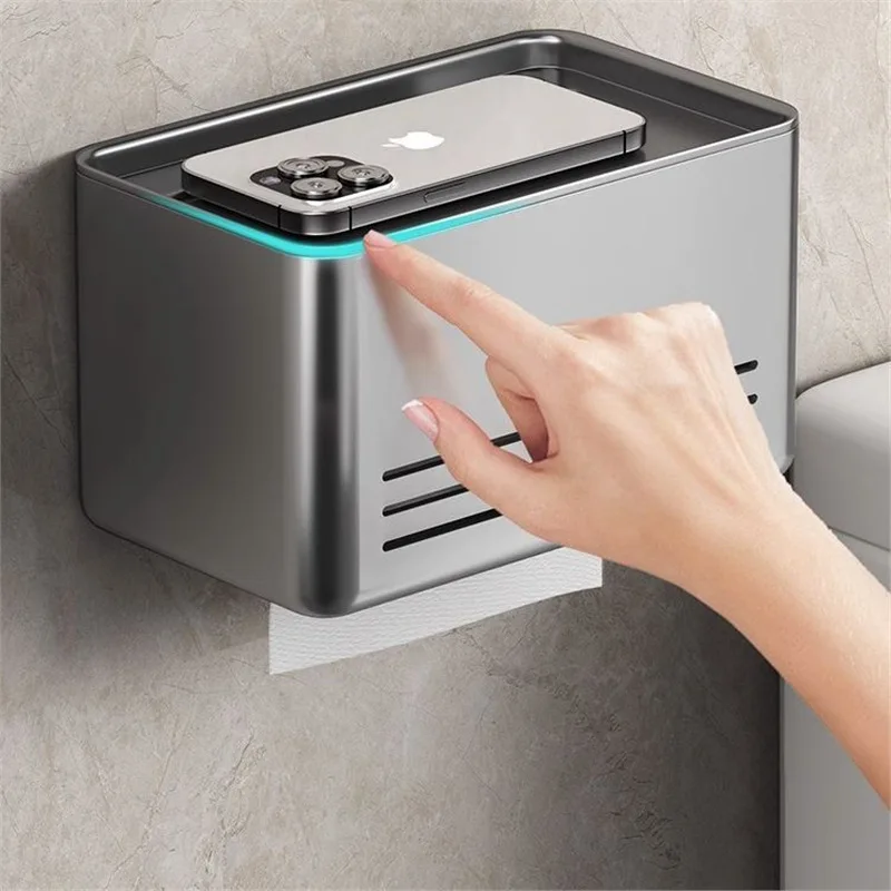 

Держатель для туалетной бумаги из космического алюминия, настенный, для отелей