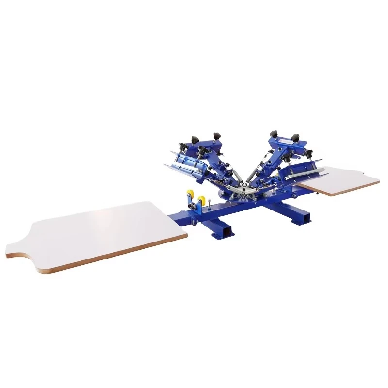 

Multi-color textile screen printing screen printing machine 4-color 2-station printing machine
