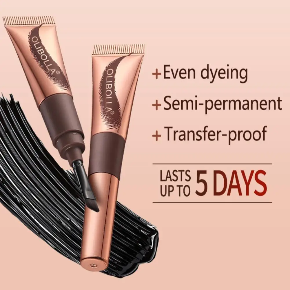 6ml Peel Off Eyebrow Gel Semi Permanent Brow Tint Waterproof Lasting Peel Off Eyebrow Gel Tint Natural Brows Makeup