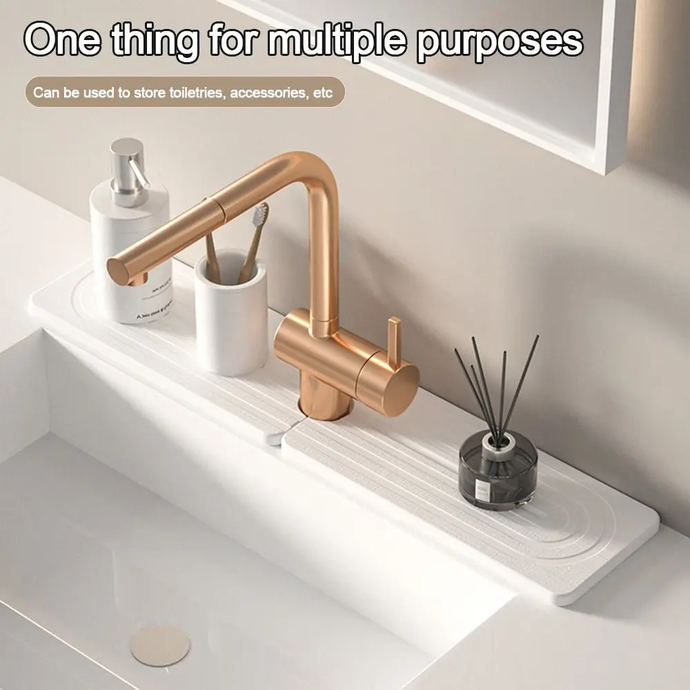 

2 шт./компл. коврик для слива смесителя из диатомита, нескользящий многофункциональный нескользящий впитывающий коврик, коврики для раковины с брызгами