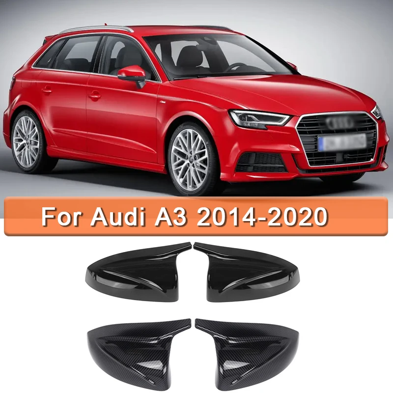 

Replacement Rear View Mirror Covers, Black Case for AUDI A3, S3, RS3, 2014-2020