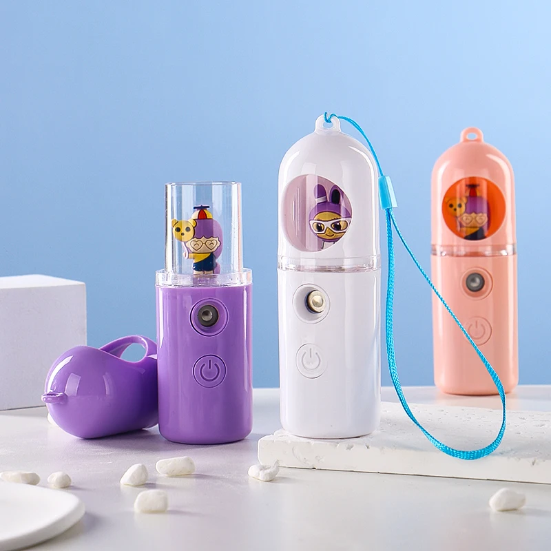 Usb Charging Space Capsule Cute Rogue Rabbit Large Capacity Nano Spray Water Replenisher Handheld Portable Beauty Instrument