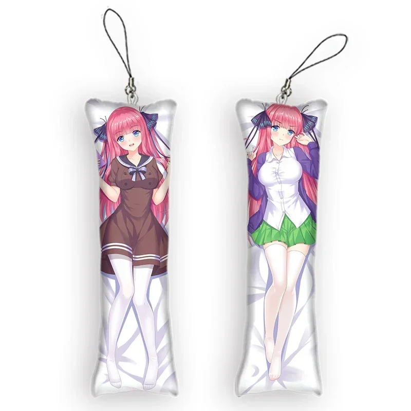

4x12cmBeauty Nakano Nino Mini Keychain The Quintessential Quintuplets Anime Body KeyChain Cosplay Anime Keychain