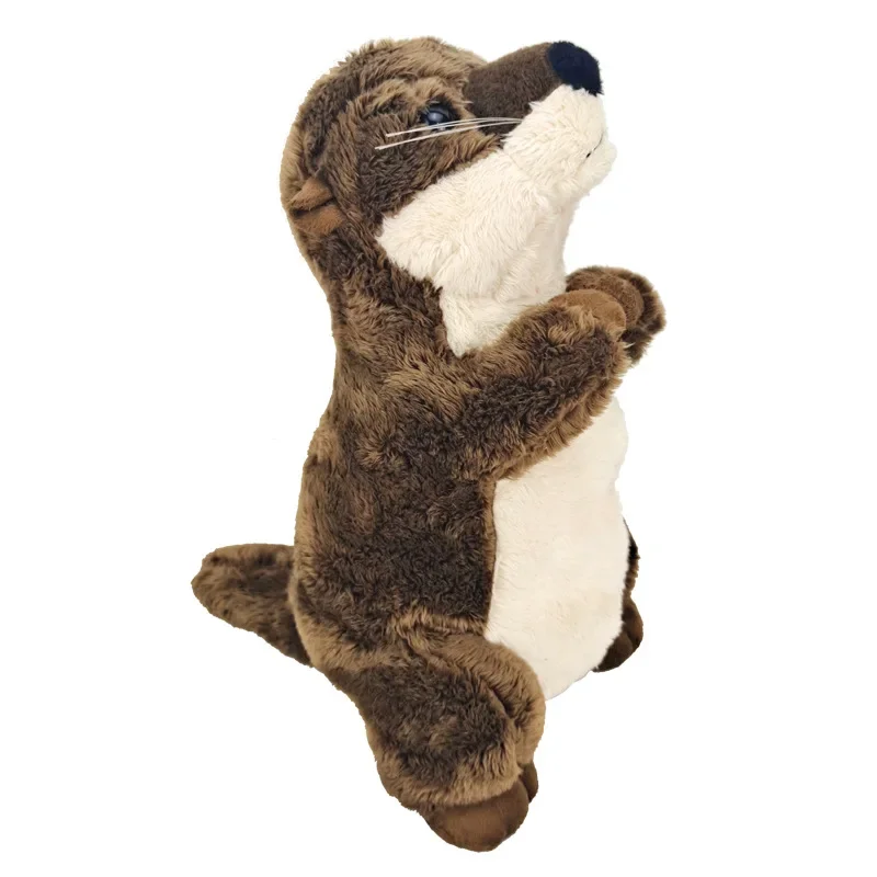 18cm Cute Otter Doll Standing River Otter Plush Toys Mini Size Real Life Otter Stuffed Animals Toys for Kids Birthday Best Gifts