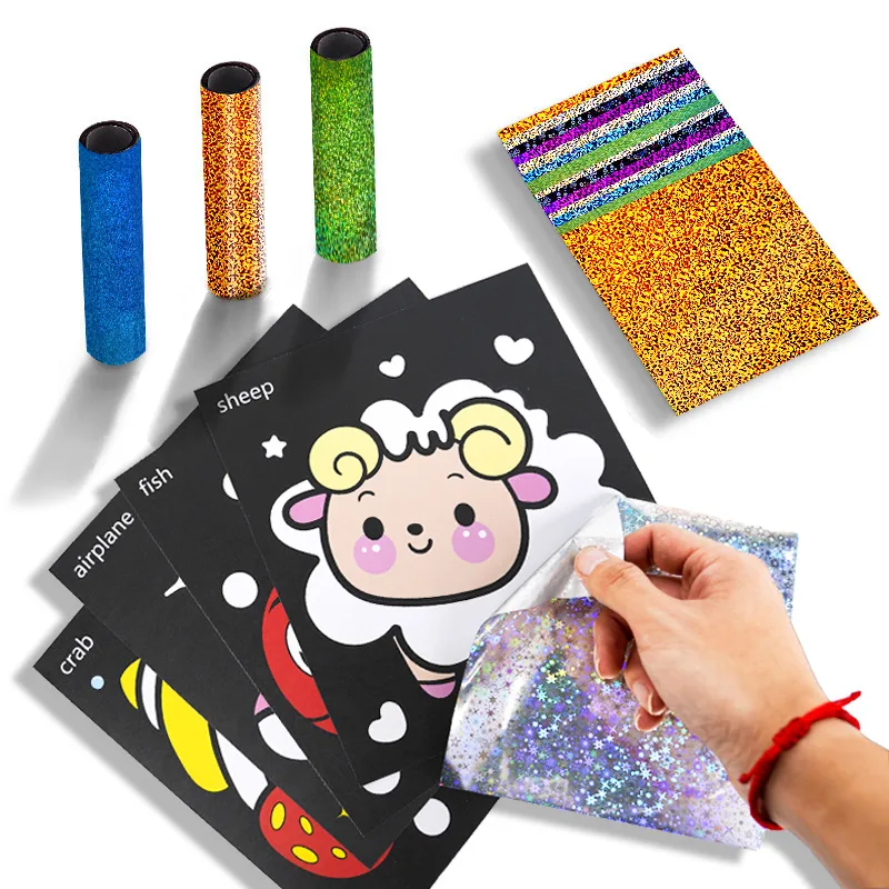 12Pcs DIY Cartoon Magic Transfer Painting Crafts for Kid Crafts Creative Drawing Educational Learning Art School Supplies