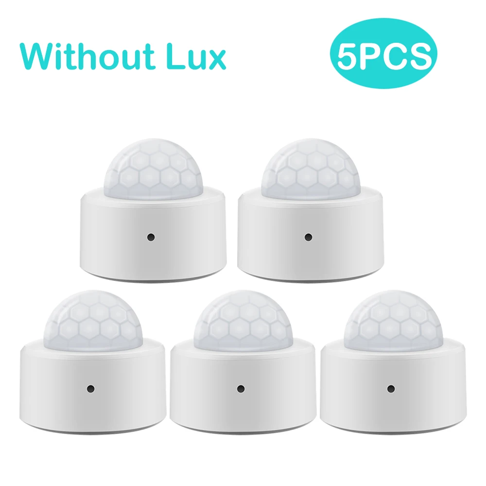 Haozee 2 in 1 Zigbee Mini PIR Bewegingsmelder + Helder Lux Licht Passief Infrarood Beveiliging Inbraakalarm Sensor - afbeelding 1