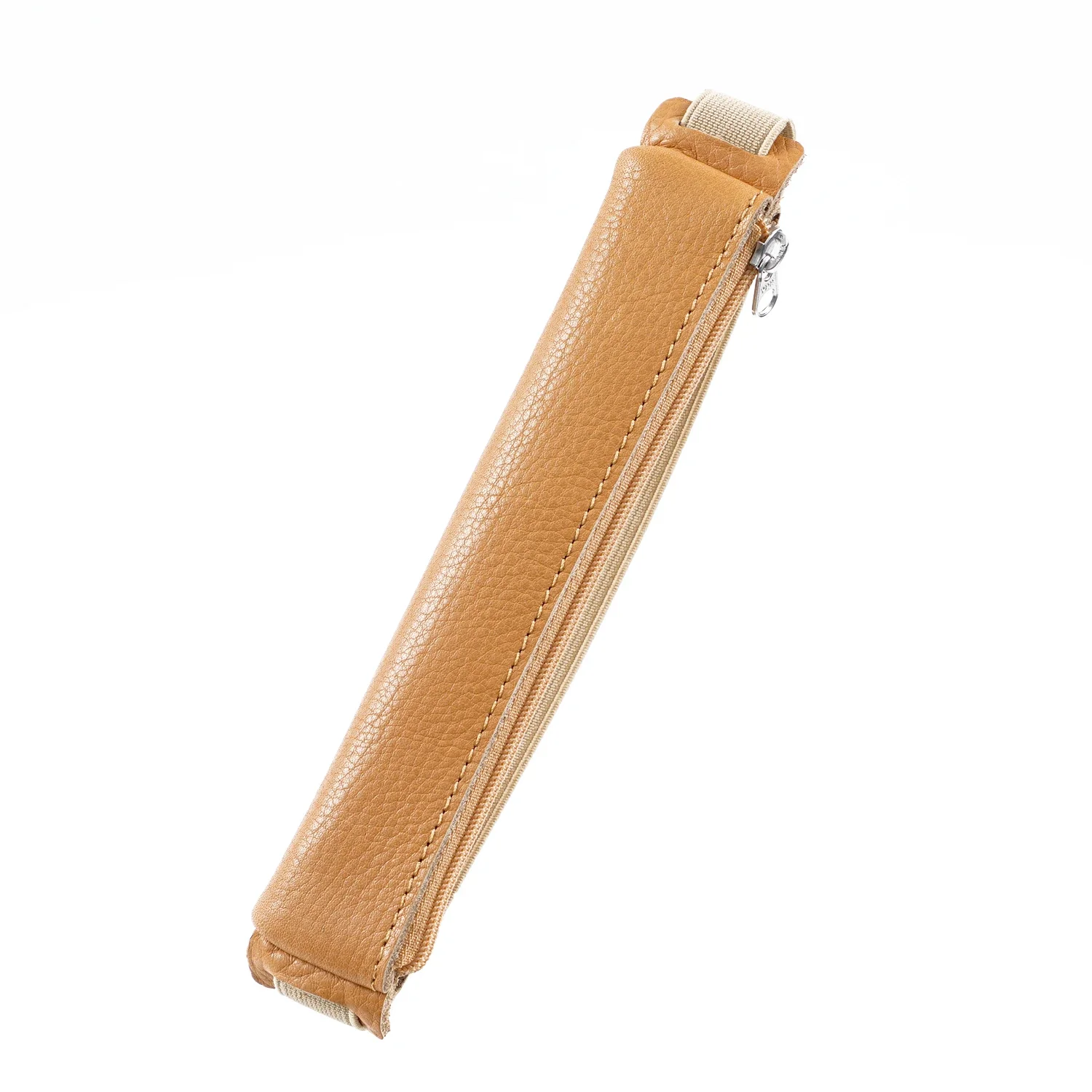 1Pc Pen Pouch with Elastic Band For Traveler Planner Vegetable Tanned Leather Pencil Bag Pen Holder Students Stationery Supplies