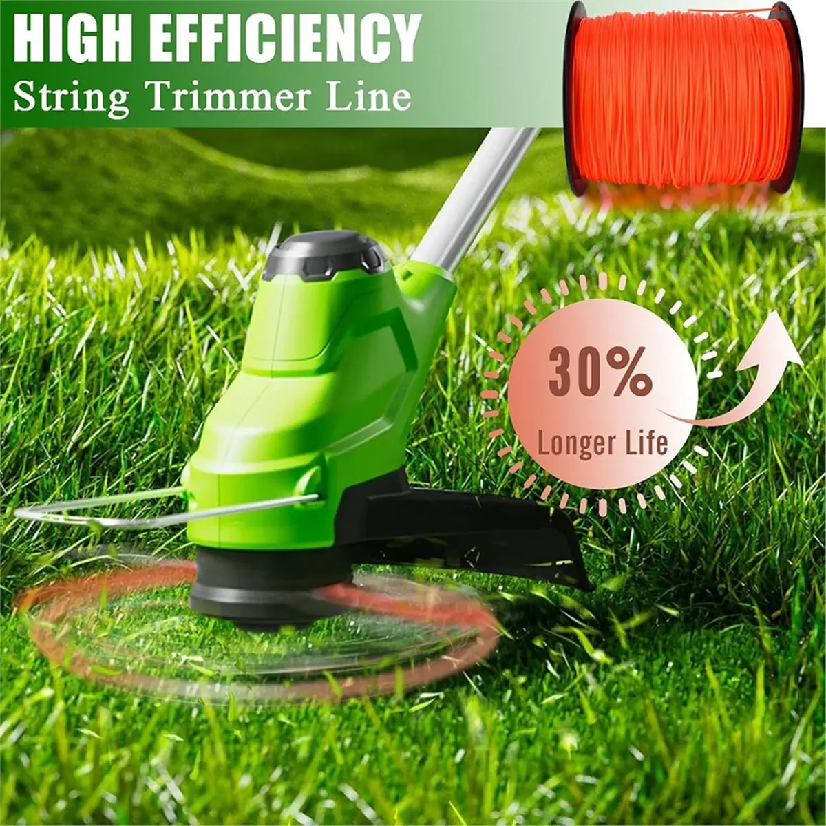 Best sales 2026 Weed Eater String Trimmer Line Replacement 095 String Trimmer Line 2.4mm 5 Lb Weed String for Twisted Trimmer