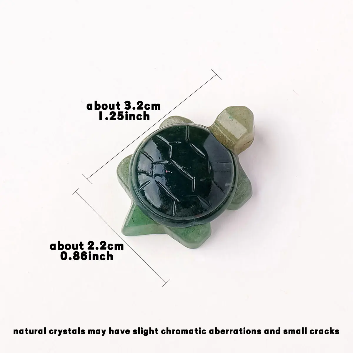 1PC Natural Stone Quartz Small Animal Crystal Carving Tortoise Statue Gemstone  Miniatures Home Decoration Aquarium Ornament