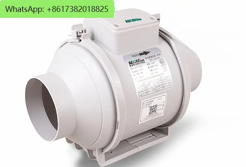 

Duct fan Strong silent 4 inch 6 exhaust 8 round 150 supercharged exhaust fan diagonal flow kitchen motor