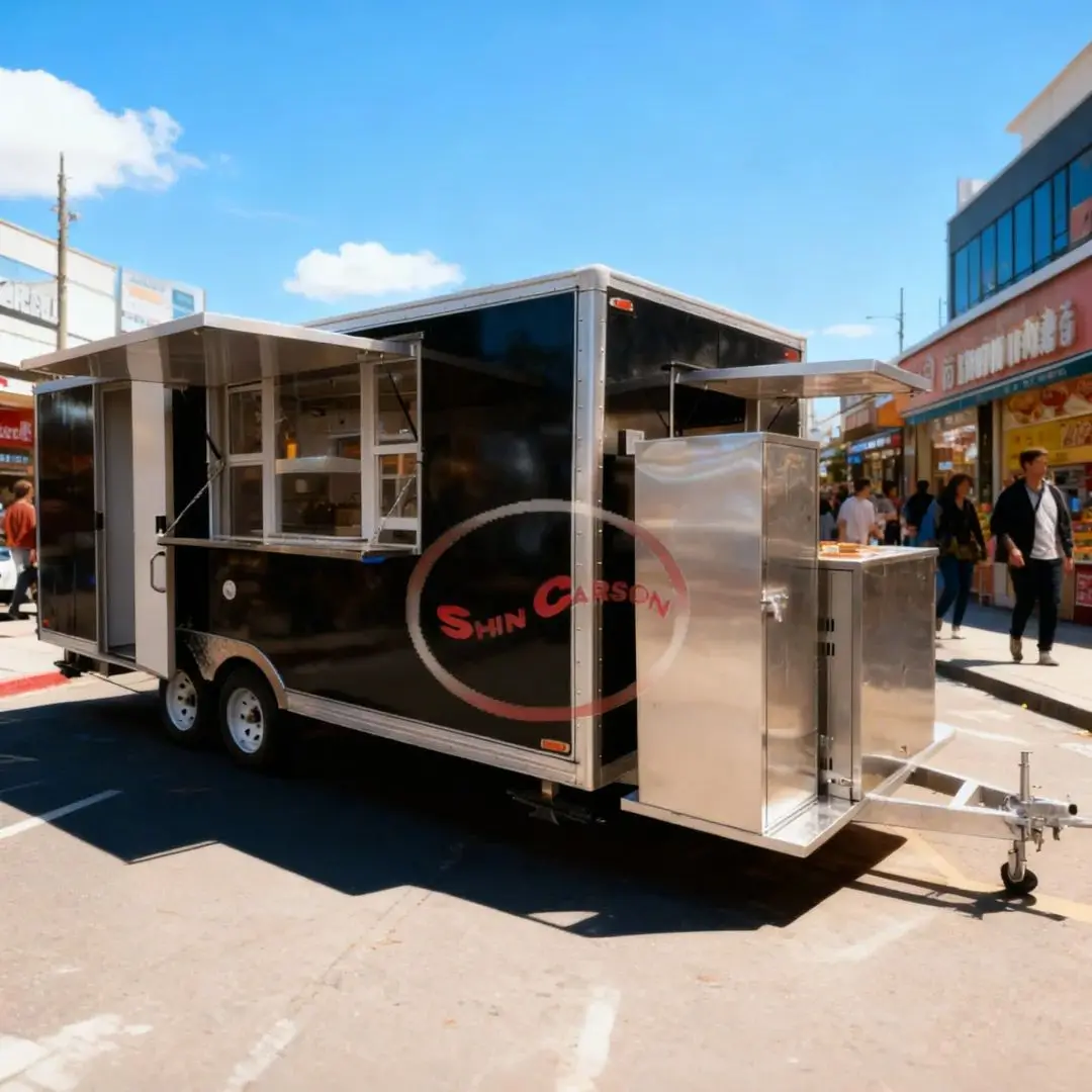 Electric 3-Wheel Portable Food Cart Energy-Saving CE Certified for Coffee BBQ Ice Cream Vending High Demand Street Food Business