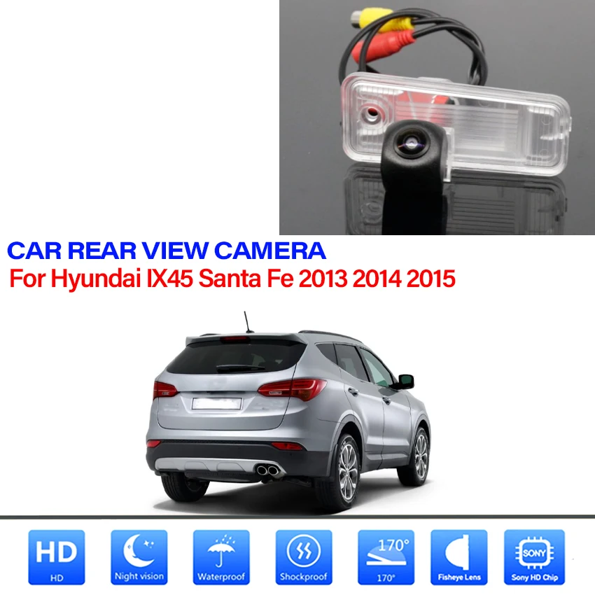 

Car rear view Parking Reverse Backup Camera HD CCD Waterproof For Hyundai For KIA Santa Fe Carens RP MK3 Rondo 2005~2018 2019