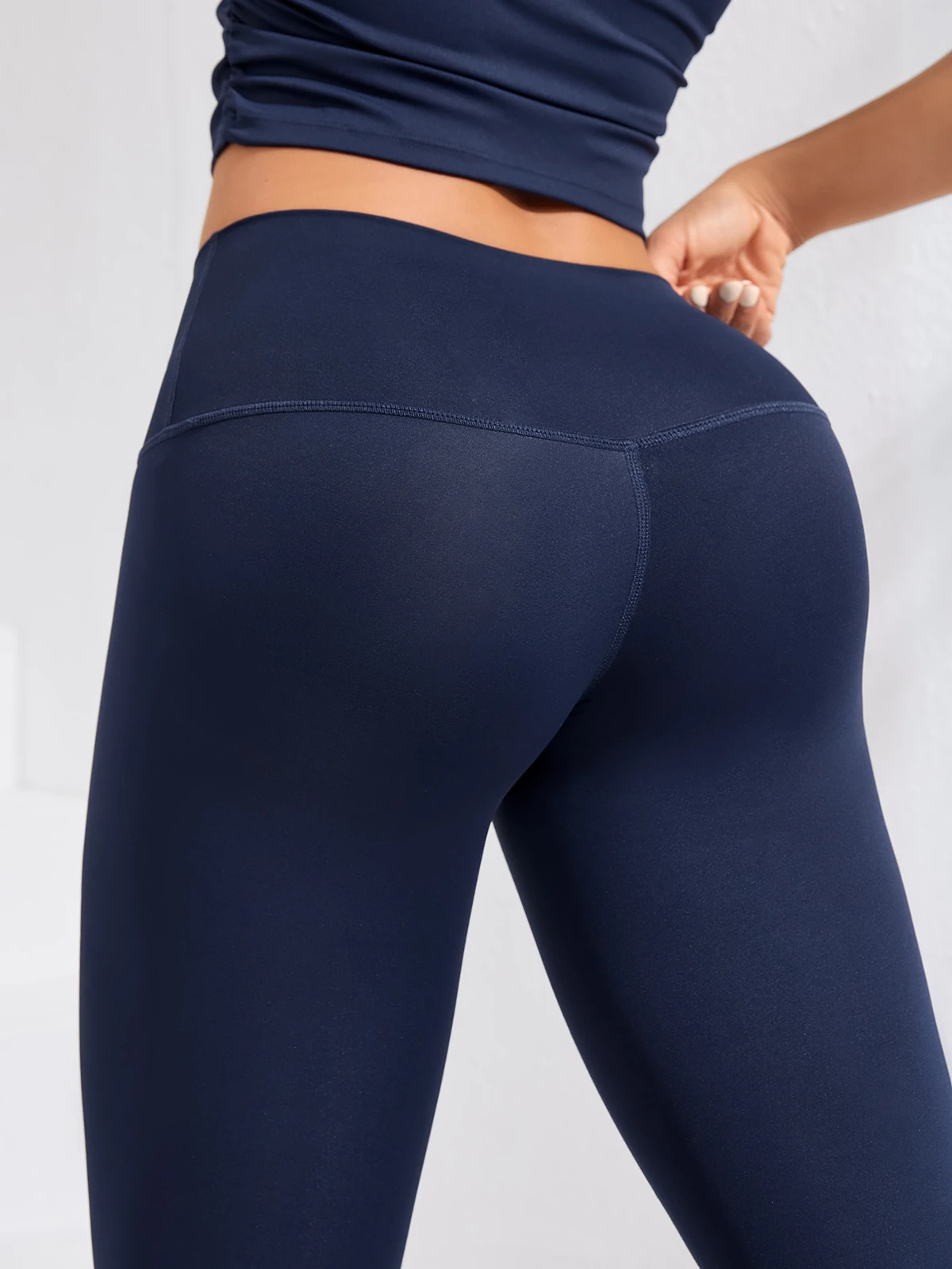 Leggings da Yoga a vita alta da donna Fitness Running No T Line pantaloni sportivi ragazza Fitness collant morbidi Legging da palestra