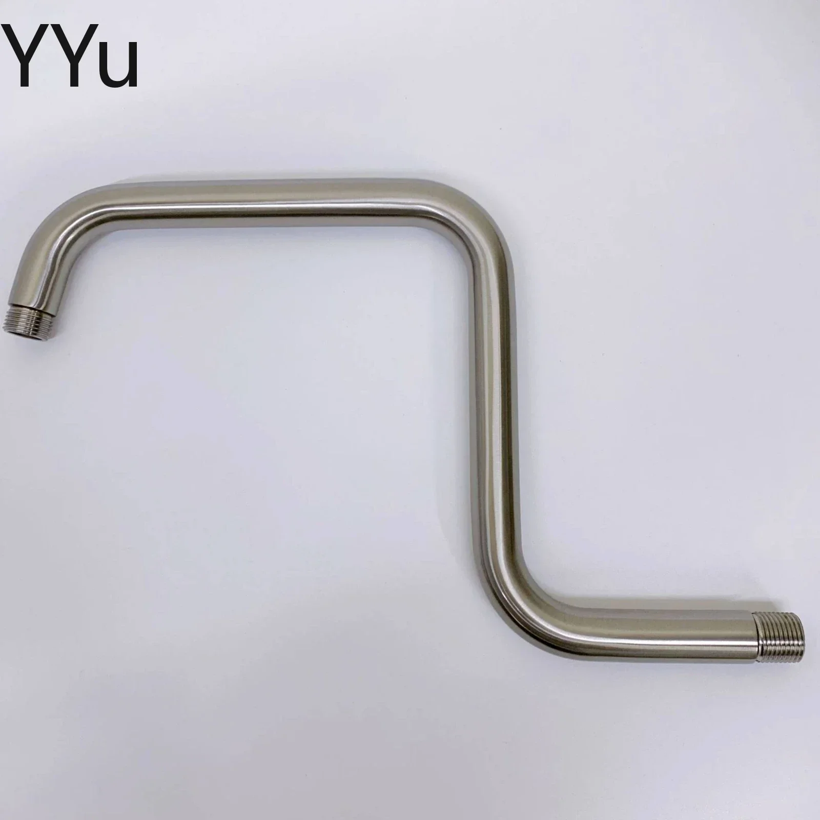 Z-Shaped Shower Arm Stainless Steel Bent Shower Arm Bathroom Fixture Decorative Cover Corrosion Resistant