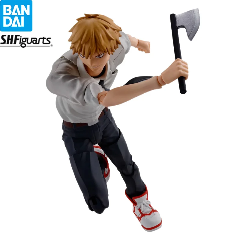 Original Bandai S.H.Figuarts Chainsaw Man Denji 15cm Action Figure Anime Model Collectible Toys Gift