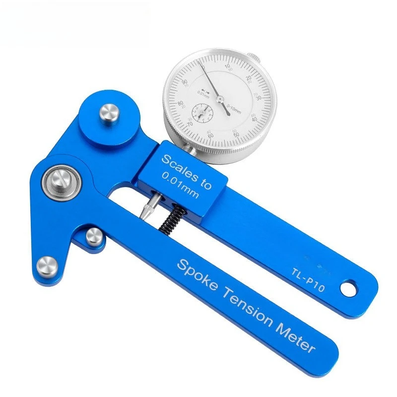 Bicycle spoke tension counting display rim correction tool mechanical wheel set wire loop tuning measuring instrument