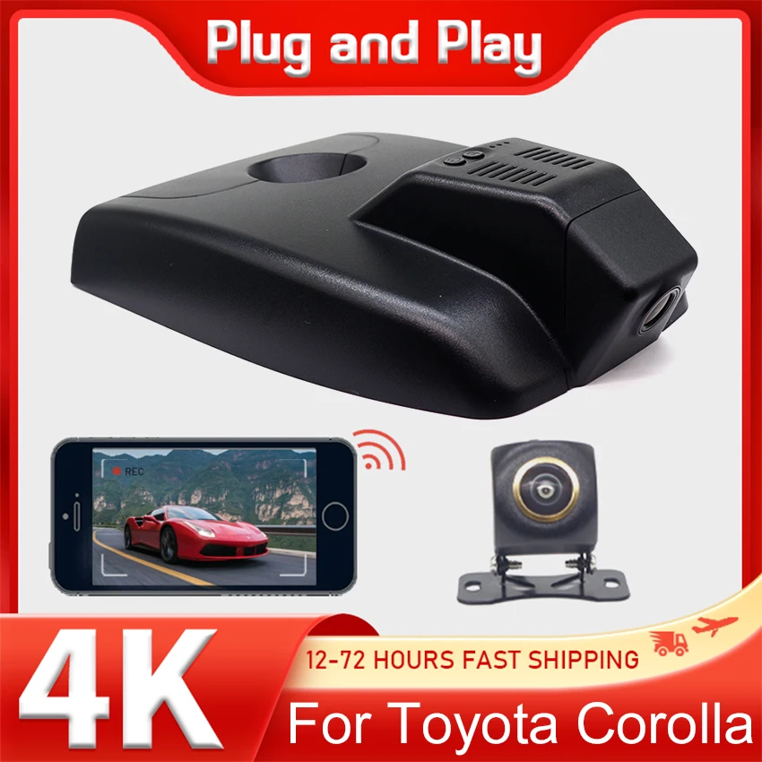 Dash Camera For Toyota Corolla 2019 2020 2021 2022 2023 2024 Hatch & Hatchback & Sedan For Suzuki Swace,Dashcam Car DVR 4K UHD