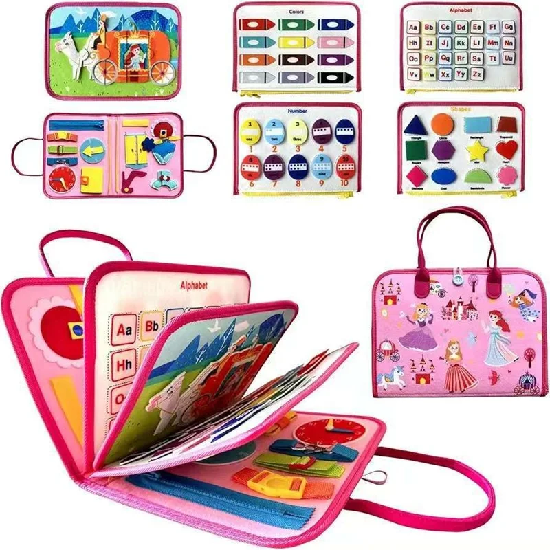 

Felt Learning Board Children's Busy Board Infant Early Education Smart Board Life Skills Practice Board