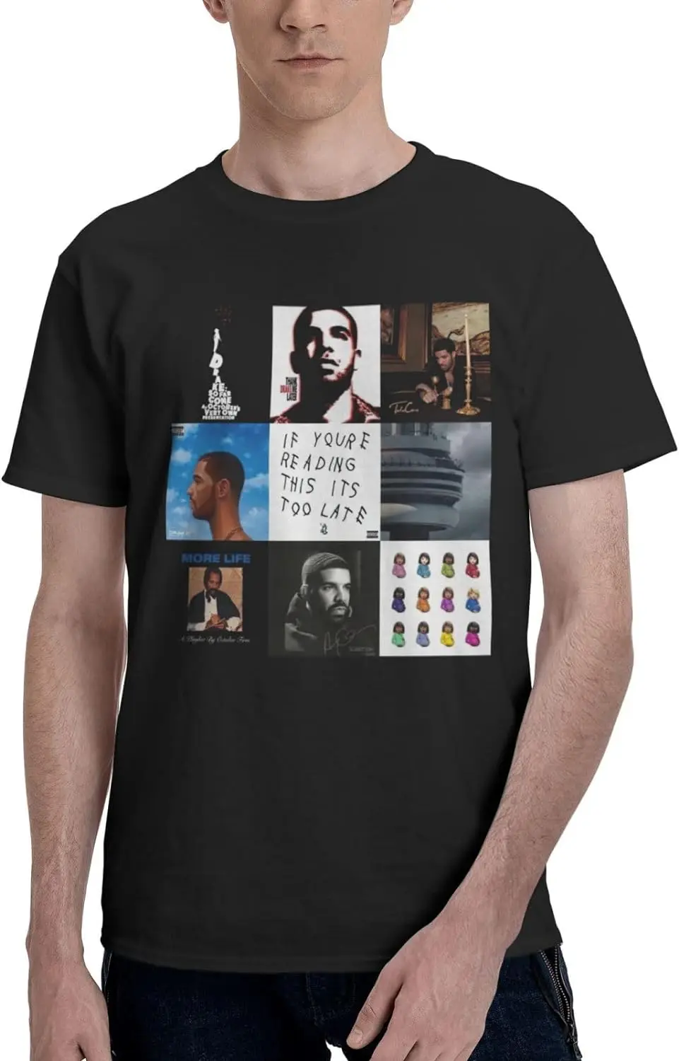 Men's Vintage 3D Print T-Shirts Funny Graphics Shirts Crewneck Short Sleeve Tees Clothes
